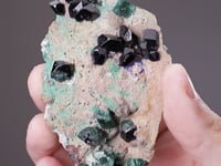 ARSENTSUMEBITE with AZURITE  and MALACHITE