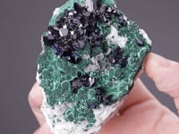 AZURITE  with MALACHITE