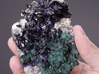 MALACHITE Pseudomorph  After AZURITE with AZURITE