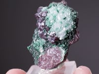 CUPRITE on DOLOMITE with MALACHITE