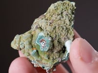 OTAVITE on MALACHITE with CERUSSITE