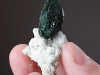 MALACHITE on CUPRIAN SMITHSONITE