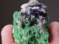 AZURITE on ARSENTSUMEBITE