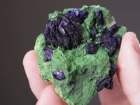 AZURITE on BAYLDONITE with 'GARTRELLITE'