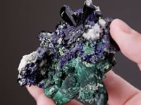 MALACHITE Pseudomorph After AZURITE with AZURITE