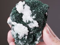 MALACHITE on CUPRITE with QUARTZ