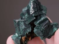 MALACHITE ps. after  AZURITE  with AZURITE and CERUSSITE