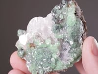 SMITHSONITE on CALCITE