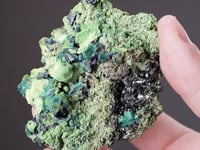 GARTRELLITE with AZURITE and MALACHITE ps. after AZURITE