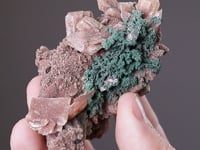 WULFENITE with MALACHITE