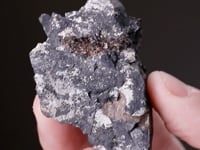 NATIVE SILVER with ACANTHITE GALENA and SPHALERITE