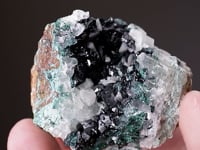 CLINOATACAMITE with QUARTZ and MALACHITE