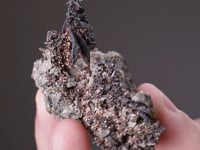 NATIVE SILVER with SPHALERITE and GALENA