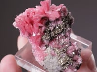 RHODONITE with PYRITE