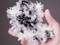 HÜBNERITE with QUARTZ