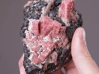 RHODONITE   with FRANKLINITE