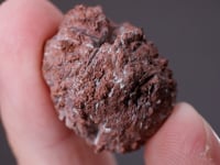 NATIVE COPPER Rose pseudomorph AZURITE