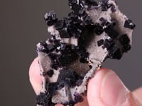 FLUORITE and  BARYTE  on  QUARTZ epimorph