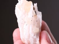 STRONTIANITE with CHALCOPYRITE  on BARYTE