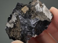 PHOSGENITE   on GALENA with BARYTE