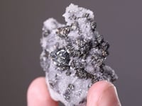 CHALCOSTIBITE with QUARTZ and TETRAHEDRITE