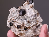 ANDRADITE with QUARTZ, CALCITE and WOLLASTONITE
