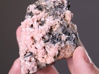 NAGYÁGITE with RHODOCHROSITE  on QUARTZ