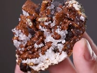 ANDRADITE with DIOPSIDE and QUARTZ