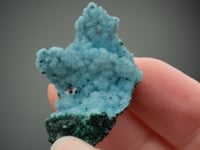 CHRYSOCOLLA ps. after MALACHITE with QUARTZ and MALACHITE