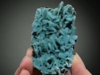 CHRYSOCOLLA ps. after MALACHITE with QUARTZ and MALACHITE