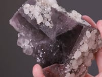 FLUORITE with QUARTZ and CALCITE