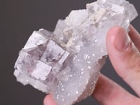 FLUORITE on QUARTZ