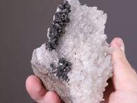 HESSITE on SPHALERITE and QUARTZ