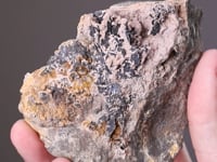 NAGYAGITE with RHODOCHROSITE