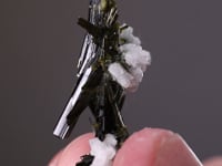 EPIDOTE with ADULARIA and AMPHIBOLE var. BYSSOLITE
