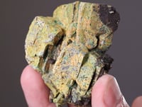 BINDHEIMITE and MALACHITE ps. after BOURNONITE