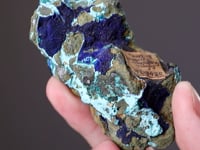 AZURITE with TYROLITE MALACHITE and CHRYSOCOLLA