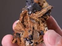 CASSITERITE and FLUORITE on ZINNWALDITE