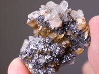 CALCITE with SIDERITE   GALENA and SPHALERITE