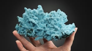 CHRYSOCOLLA ps. after MALACHITE with QUARTZ and MALACHITE