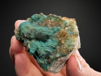 MALACHITE with CHRYSOCOLLA on QUARTZ