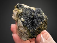 OLIVENITE on QUARTZ