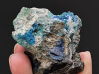LEADHILLITE with CALEDONITE   LINARITE,  CERUSSITE and BROCHANTITE