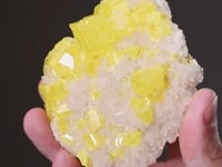NATIVE SULPHUR   with ARAGONITE