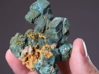 CUPRITE  coated with MALACHITE