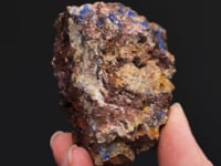 AZURITE   with CINNABAR