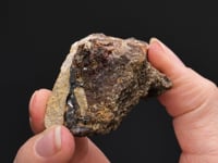NATIVE MERCURY   with SIDERITE and CINNABAR
