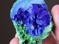 AZURITE with CONICHALCITE