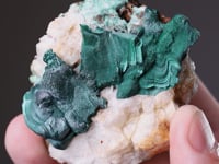 MALACHITE on QUARTZ