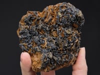 HEMATITE with CHALCOPYRITE  on SIDERITE